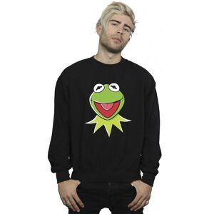 Disney Men's Muppets Kermit Head Sweatshirt in Black Size: Large Black L Disney Men's Muppets Kermit Head Sweatshirt in Black Size: Large Black L