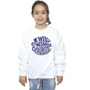 Warner Bros Girl's Typed Logo Sweatshirt in White Size: 9 Years White 9 Years Warner Bros Girl's Typed Logo Sweatshirt in White Size: 9 Years White 9 Years