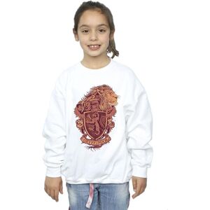 Harry Potter Girl's Gryffindor Sketch Crest Sweatshirt in White Size: 3-4 Years White 3-4 Years Harry Potter Girl's Gryffindor Sketch Crest Sweatshirt in White Size: 3-4 Years White 3-4 Years