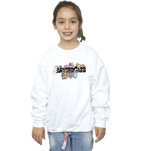 Disney Girl's The Aristocats Music Logo Sweatshirt in White Size: 7-8 Years White 7-8 Years Disney Girl's The Aristocats Music Logo Sweatshirt in White Size: 7-8 Years White 7-8 Years