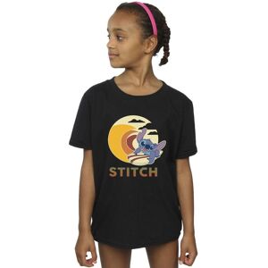 Disney Girl's Lilo & Stitch Summer Waves Cotton T-Shirt in Black Size: 9 Years Black 9 Years Disney Girl's Lilo & Stitch Summer Waves Cotton T-Shirt in Black Size: 9 Years Black 9 Years