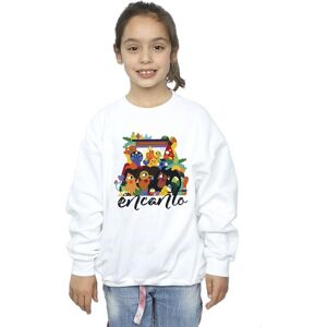 Disney Girl's Encanto Sisters Sweatshirt in White Size: 3-4 Years White 3-4 Years Disney Girl's Encanto Sisters Sweatshirt in White Size: 3-4 Years White 3-4 Years