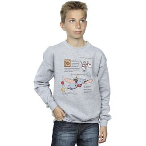Disney Boy's Dumbo Story Book Page Sweatshirt in Grey Size: 9 Years Grey 9 Years Disney Boy's Dumbo Story Book Page Sweatshirt in Grey Size: 9 Years Grey 9 Years
