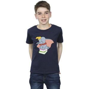 Disney Boy's Dumbo Sitting On Books T-Shirt in Navy Size: 9 Years Navy 9 Years Disney Boy's Dumbo Sitting On Books T-Shirt in Navy Size: 9 Years Navy 9 Years