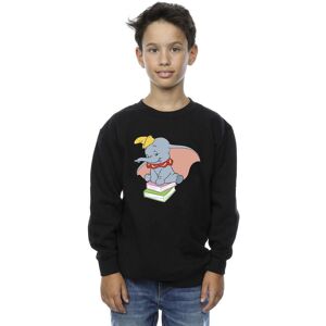 Disney Boy's Dumbo Sitting On Books Sweatshirt in Black Size: 3-4 Years Black 3-4 Years Disney Boy's Dumbo Sitting On Books Sweatshirt in Black Size: 3-4 Years Black 3-4 Years