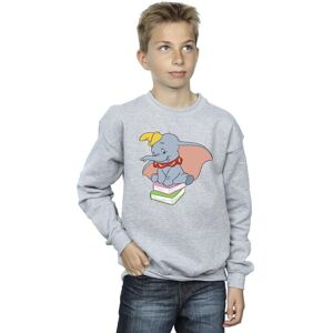 Disney Boy's Dumbo Sitting On Books Sweatshirt in Grey Size: 3-4 Years Grey 3-4 Years Disney Boy's Dumbo Sitting On Books Sweatshirt in Grey Size: 3-4 Years Grey 3-4 Years