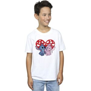 Disney Boy's Lilo & Stitch Hearts T-Shirt in White Size: 3-4 Years White 3-4 Years Disney Boy's Lilo & Stitch Hearts T-Shirt in White Size: 3-4 Years White 3-4 Years