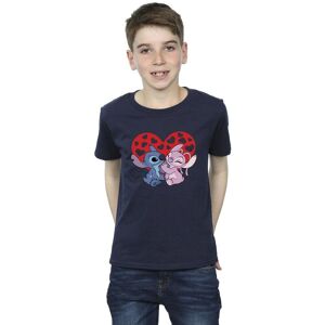 Disney Boy's Lilo & Stitch Hearts T-Shirt in Navy Size: 12-13 Years Navy 12-13 Years Disney Boy's Lilo & Stitch Hearts T-Shirt in Navy Size: 12-13 Years Navy 12-13 Years