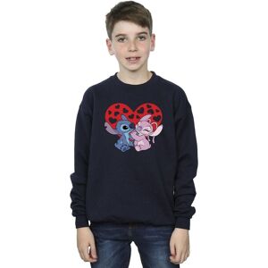 Disney Boy's Lilo & Stitch Hearts Sweatshirt in Navy Size: 5-6 Years Navy 5-6 Years Disney Boy's Lilo & Stitch Hearts Sweatshirt in Navy Size: 5-6 Years Navy 5-6 Years