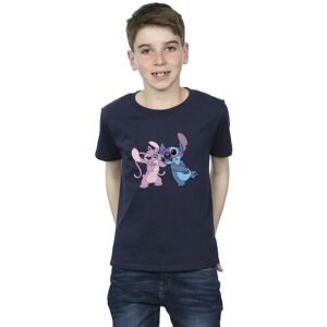 Disney Boy's Lilo & Stitch Kisses T-Shirt in Navy Size: 12-13 Years Navy 12-13 Years Disney Boy's Lilo & Stitch Kisses T-Shirt in Navy Size: 12-13 Years Navy 12-13 Years