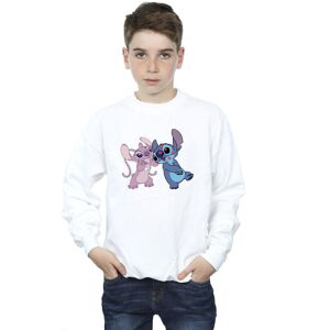 Disney Boy's Lilo & Stitch Kisses Sweatshirt in White Size: 7-8 Years White 7-8 Years Disney Boy's Lilo & Stitch Kisses Sweatshirt in White Size: 7-8 Years White 7-8 Years