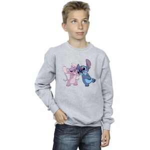 Disney Boy's Lilo & Stitch Kisses Sweatshirt in Grey Size: 12-13 Years Grey 12-13 Years Disney Boy's Lilo & Stitch Kisses Sweatshirt in Grey Size: 12-13 Years Grey 12-13 Years