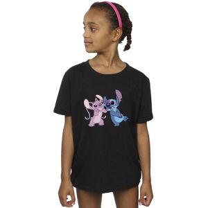 Disney Girl's Lilo & Stitch Kisses Cotton T-Shirt in Black Size: 3-4 Years Black 3-4 Years Disney Girl's Lilo & Stitch Kisses Cotton T-Shirt in Black Size: 3-4 Years Black 3-4 Years