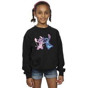 Disney Girl's Lilo & Stitch Kisses Sweatshirt in Black Size: 7-8 Years Black 7-8 Years Disney Girl's Lilo & Stitch Kisses Sweatshirt in Black Size: 7-8 Years Black 7-8 Years