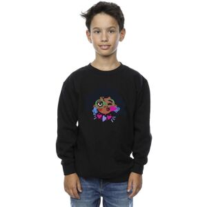 Disney Boy's Encanto Mirabel Kiss Sweatshirt in Black Size: 9 Years Black 9 Years Disney Boy's Encanto Mirabel Kiss Sweatshirt in Black Size: 9 Years Black 9 Years
