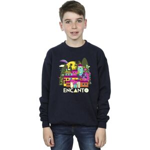 Disney Boy's Encanto Many Houses Sweatshirt in Navy Size: 9 Years Navy 9 Years Disney Boy's Encanto Many Houses Sweatshirt in Navy Size: 9 Years Navy 9 Years