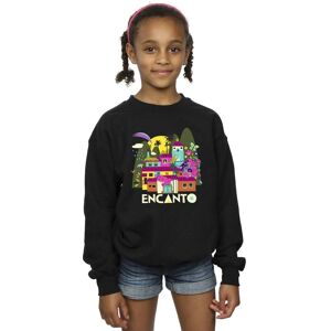 Disney Girl's Encanto Many Houses Sweatshirt in Black Size: 7-8 Years Black 7-8 Years Disney Girl's Encanto Many Houses Sweatshirt in Black Size: 7-8 Years Black 7-8 Years