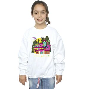 Disney Girl's Encanto Many Houses Sweatshirt in White Size: 5-6 Years White 5-6 Years Disney Girl's Encanto Many Houses Sweatshirt in White Size: 5-6 Years White 5-6 Years