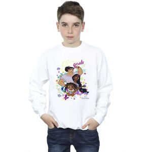 Disney Boy's Encanto Sister Goals Sweatshirt in White Size: 9 Years White 9 Years Disney Boy's Encanto Sister Goals Sweatshirt in White Size: 9 Years White 9 Years