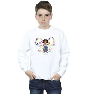 Disney Boy's Encanto Mirabel Butterfly Sweatshirt in White Size: 9 Years White 9 Years Disney Boy's Encanto Mirabel Butterfly Sweatshirt in White Size: 9 Years White 9 Years