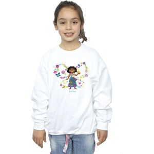 Disney Girl's Encanto Mirabel Butterfly Sweatshirt in White Size: 5-6 Years White 5-6 Years Disney Girl's Encanto Mirabel Butterfly Sweatshirt in White Size: 5-6 Years White 5-6 Years