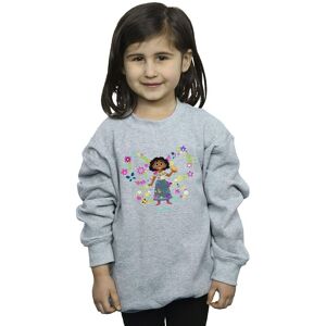 Disney Girl's Encanto Mirabel Butterfly Sweatshirt in Grey Size: 9 Years Grey 9 Years Disney Girl's Encanto Mirabel Butterfly Sweatshirt in Grey Size: 9 Years Grey 9 Years