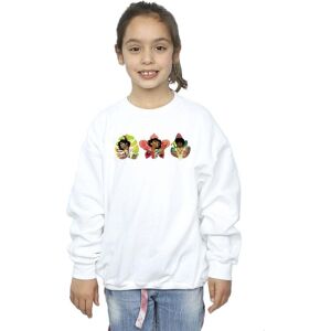 Disney Girl's Encanto Family Line Sweatshirt in White Size: 7-8 Years White 7-8 Years Disney Girl's Encanto Family Line Sweatshirt in White Size: 7-8 Years White 7-8 Years