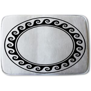 Benjamin Tate Design Decorative Egyptian Soft Bathmat in Black Black Benjamin Tate Design Decorative Egyptian Soft Bathmat in Black Black