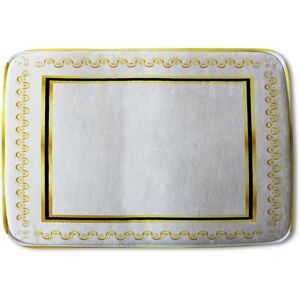 Benjamin Tate Design Ancient Egyptian Gold Border Soft Bathmat Gold Benjamin Tate Design Ancient Egyptian Gold Border Soft Bathmat Gold