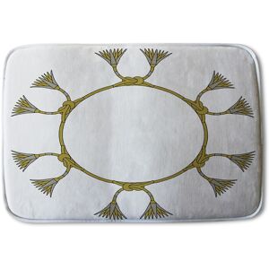 Benjamin Tate Design Ancient Egyptian Lotus Motifs Soft Bathmat in Black Black Benjamin Tate Design Ancient Egyptian Lotus Motifs Soft Bathmat in Black Black