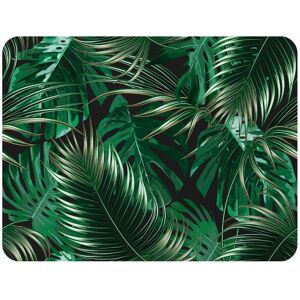 Benjamin Tate Design Tropical Leaves On Black Blanket in Natural Size: 120 cm x 150 cm Natural 120 cm x 150 cm Benjamin Tate Design Tropical Leaves On Black Blanket in Natural Size: 120 cm x 150 cm Natural 120 cm x 150 cm