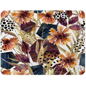 Benjamin Tate Design Autumn Geometric Flowers Blanket in Natural Size: 120 cm x 150 cm Natural 120 cm x 150 cm Benjamin Tate Design Autumn Geometric Flowers Blanket in Natural Size: 120 cm x 150 cm Natural 120 cm x 150 cm
