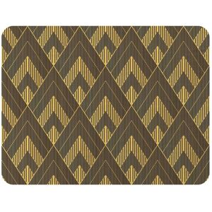Benjamin Tate Design Black & Gold Striped Triangles Blanket in Natural Size: 120 cm x 150 cm Natural 120 cm x 150 cm Benjamin Tate Design Black & Gold Striped Triangles Blanket in Natural Size: 120 cm x 150 cm Natural 120 cm x 150 cm