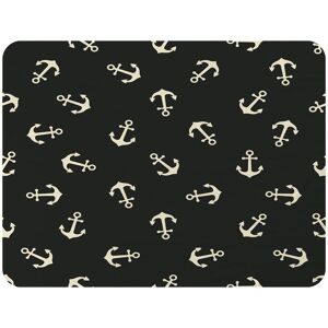 Benjamin Tate Design Anchors On Black Blanket in Natural Size: 120 cm x 150 cm Natural 120 cm x 150 cm Benjamin Tate Design Anchors On Black Blanket in Natural Size: 120 cm x 150 cm Natural 120 cm x 150 cm