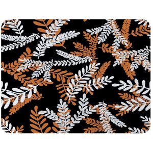 Benjamin Tate Design White & Orange Olive Leaves Blanket in Natural Size: 120 cm x 150 cm Natural 120 cm x 150 cm Benjamin Tate Design White & Orange Olive Leaves Blanket in Natural Size: 120 cm x 150 cm Natural 120 cm x 150 cm