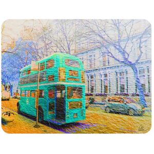 Benjamin Tate Design London Bus Green Rear Blanket in Natural Size: 120 cm x 150 cm Natural 120 cm x 150 cm Benjamin Tate Design London Bus Green Rear Blanket in Natural Size: 120 cm x 150 cm Natural 120 cm x 150 cm