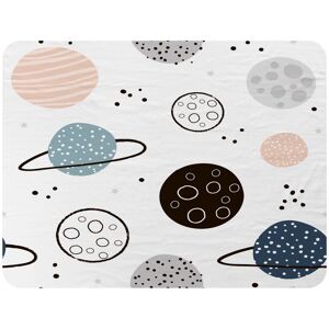Benjamin Tate Design Child Hand Drawn Space Elements Blanket in Natural Size: 120 cm x 150 cm Natural 120 cm x 150 cm Benjamin Tate Design Child Hand Drawn Space Elements Blanket in Natural Size: 120 cm x 150 cm Natural 120 cm x 150 cm