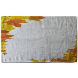 Benjamin Tate Design Yellow Autumn Border Stylish KitchenTowel in Orange Orange Benjamin Tate Design Yellow Autumn Border Stylish KitchenTowel in Orange Orange