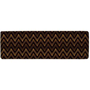 Benjamin Tate Design Freehand Horizontal Zigzag Chevron Stripes Boho Chic Runner Rug in Natural Size: 67 cm x 230 cm Natural 67 cm x 230 cm Benjamin Tate Design Freehand Horizontal Zigzag Chevron Stripes Boho Chic Runner Rug in Natural Size: 67 cm x 230 cm Natural 67 cm x 230 cm