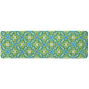 Benjamin Tate Design Green Optimal Boho Chic Runner Rug in Natural Size: 67 cm x 230 cm Natural 67 cm x 230 cm Benjamin Tate Design Green Optimal Boho Chic Runner Rug in Natural Size: 67 cm x 230 cm Natural 67 cm x 230 cm