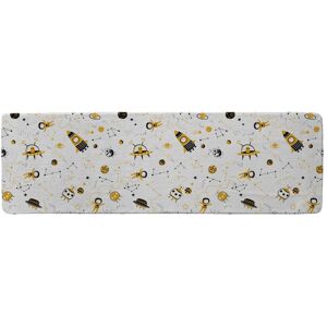 Benjamin Tate Design Space Pattern Runner Rug in Natural Size: 67 cm x 230 cm Natural 67 cm x 230 cm Benjamin Tate Design Space Pattern Runner Rug in Natural Size: 67 cm x 230 cm Natural 67 cm x 230 cm