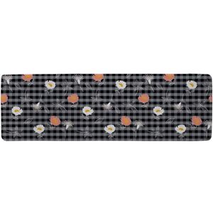 Benjamin Tate Design Blooming Hand Drawn Orange & White Flowers Runner Rug in Natural Size: 67 cm x 230 cm Natural 67 cm x 230 cm Benjamin Tate Design Blooming Hand Drawn Orange & White Flowers Runner Rug in Natural Size: 67 cm x 230 cm Natural 67 cm x 230 cm