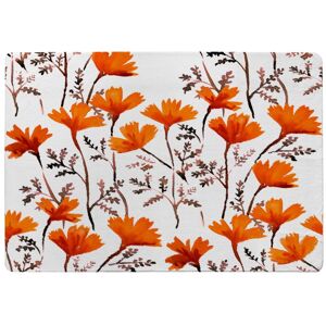 Benjamin Tate Design Flowers In Autumn Colours Rug in Natural Size: Large Natural Large Benjamin Tate Design Flowers In Autumn Colours Rug in Natural Size: Large Natural Large