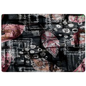 Benjamin Tate Design Boho Pattern With Feathers Rug in Natural Size: Large Natural Large Benjamin Tate Design Boho Pattern With Feathers Rug in Natural Size: Large Natural Large