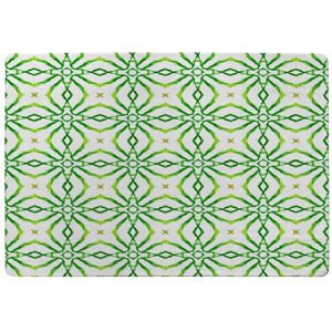 Benjamin Tate Design Swimwear Fabric Green Alluring Boho Chic Rug in Natural Size: Large Natural Large Benjamin Tate Design Swimwear Fabric Green Alluring Boho Chic Rug in Natural Size: Large Natural Large