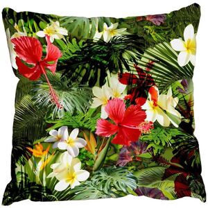 Benjamin Tate Design Tropical floral pattern (Outdoor Cushion) Multicolor Benjamin Tate Design Tropical floral pattern (Outdoor Cushion) Multicolor