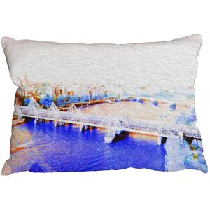 Benjamin Tate Design Cushions - LONDON EYE VEIW blue (Cushion) Multicolor Benjamin Tate Design Cushions - LONDON EYE VEIW blue (Cushion) Multicolor