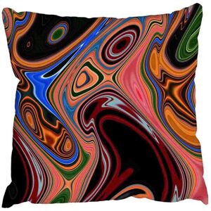 Benjamin Tate Design Cushions - Pyschedelic Marble Pattern (Cushion) Multicolor Benjamin Tate Design Cushions - Pyschedelic Marble Pattern (Cushion) Multicolor