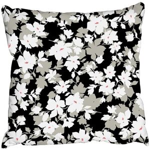 Benjamin Tate Design Cushions - Grey, White & Black Flowers (Cushion) Multicolor Benjamin Tate Design Cushions - Grey, White & Black Flowers (Cushion) Multicolor
