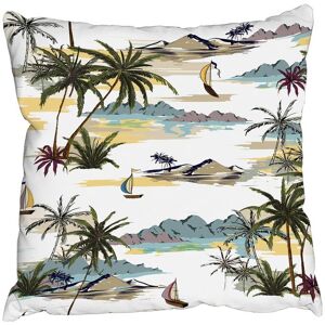 Benjamin Tate Design Cushions - Palm Trees (Cushion) Multicolor Benjamin Tate Design Cushions - Palm Trees (Cushion) Multicolor